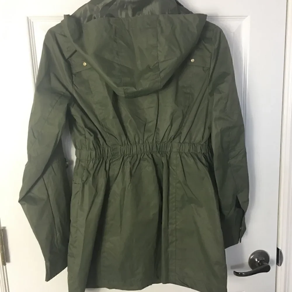 YOKI Anorak Olive Hooded Jacket Girls Sz Large